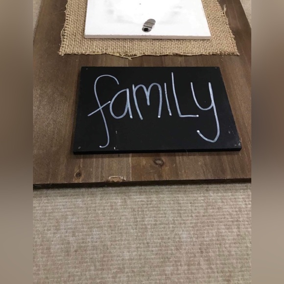 Enchante Burlap Chalkboard Family Photo Picture Note Farmhouse Decor Board
Frame - Picture 8 of 13